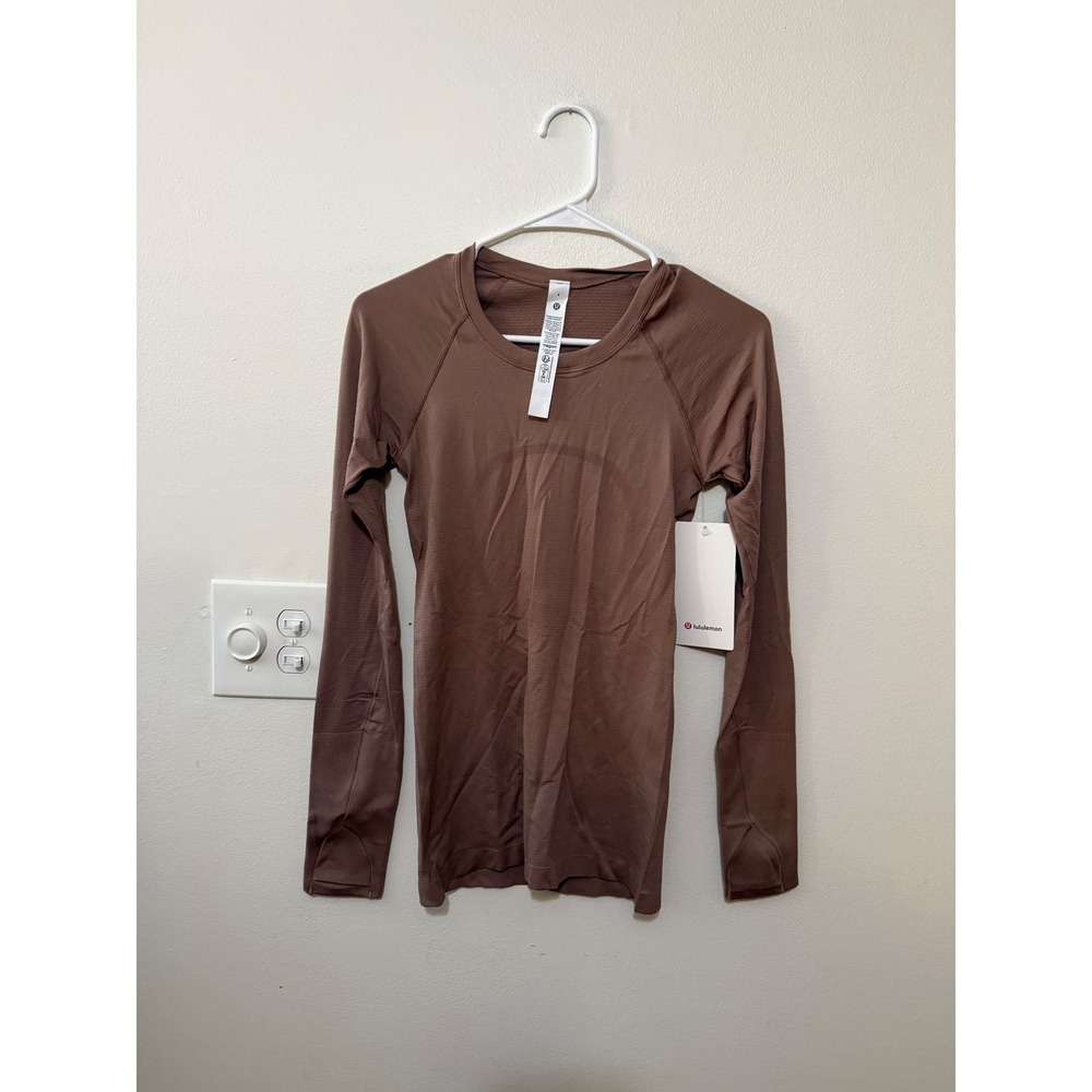 Lululemon Swiftly Tech Long Sleeve 2.0 Size 4 TWRS Twig NWT